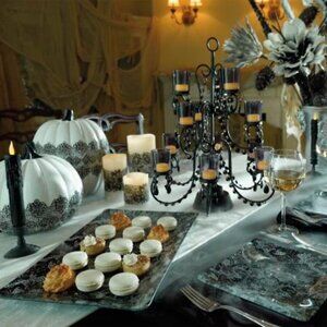 Table Top Beaded Candelabra